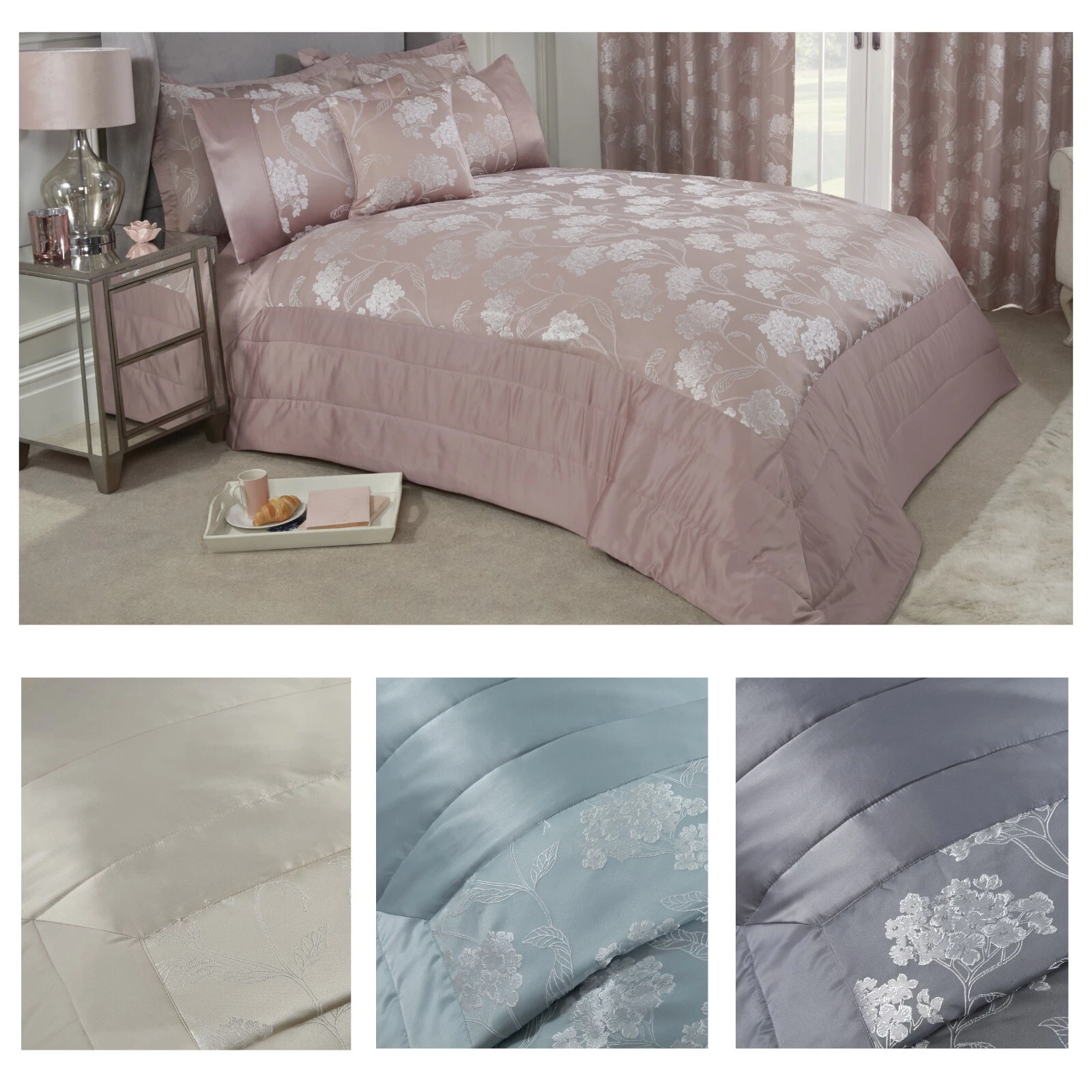 Duvet Set Embellished Jacquard Quilt Cover with Pi